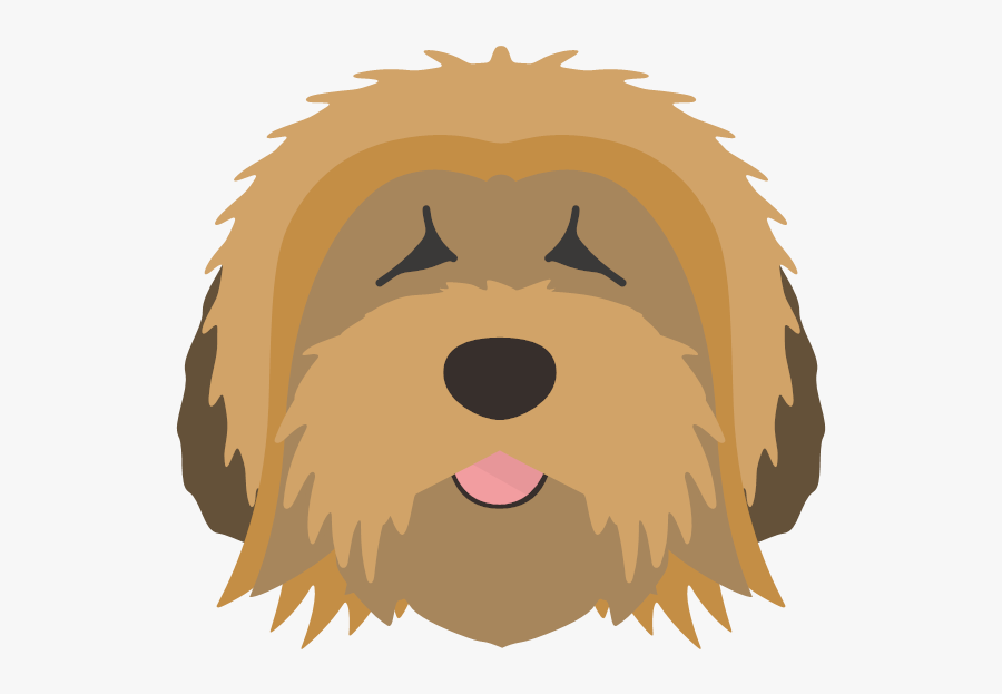 Yappicon - Briard, Transparent Clipart