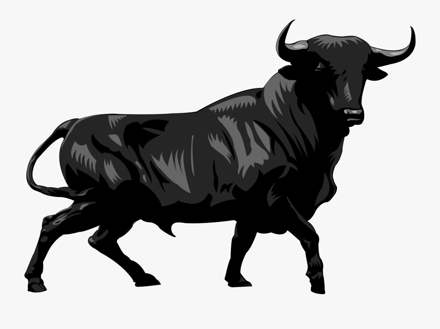 Charging Bull Wall Street Illustration - Wall Street Png Transparent, Transparent Clipart