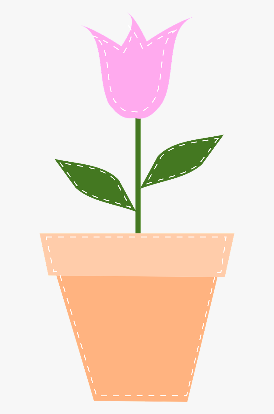 Flower In Pots Clipart, Transparent Clipart