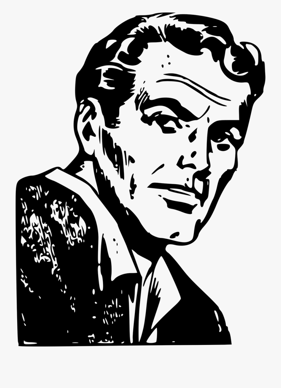 Transparent Horror Face Png - Macho Face Clip Art, Transparent Clipart