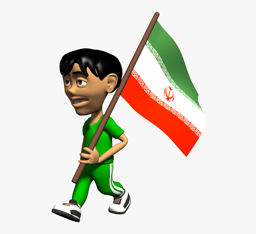 Iran Flag Image From Www - Flag Of Bangladesh Gif, Transparent Clipart