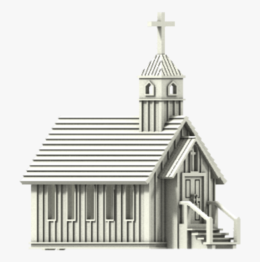 Chapel Library Building Clipart - Parish, Transparent Clipart