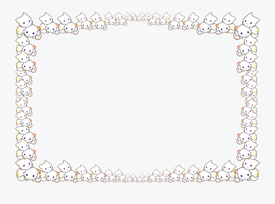 Clip Art Freeuse Download Cat Clipart Frame - Cat Border Clip Art, Transparent Clipart