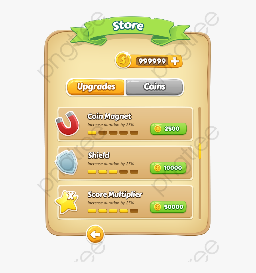 Game Ui Interface Animations - Design Buttons Game Png, Transparent Clipart