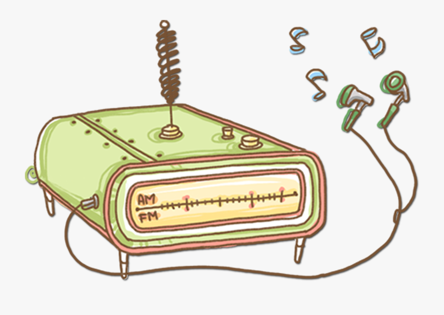 Personal Headphones Tape Recorder Radio Headset - Headphones, Transparent Clipart