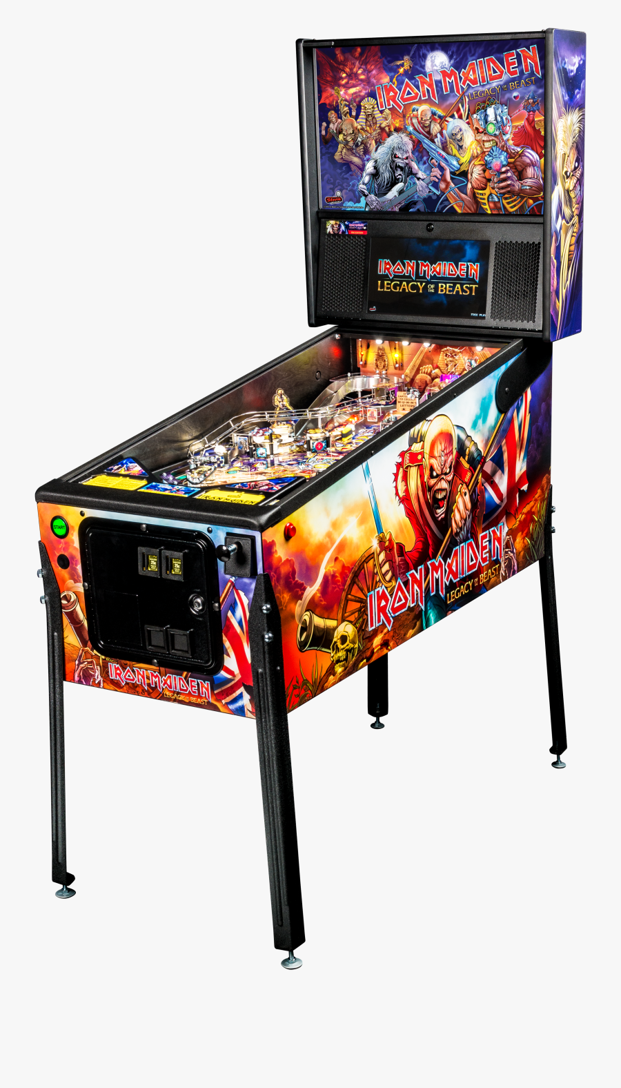 Vector Pinball Vintage - Stern Iron Maiden Pinball, Transparent Clipart
