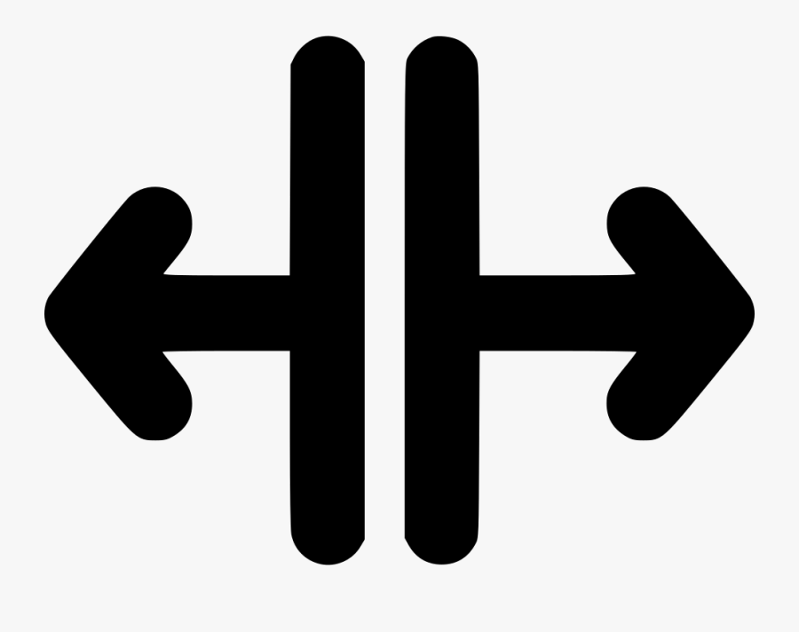 Arrow Split Left Right Lines Comments - Portable Network Graphics, Transparent Clipart