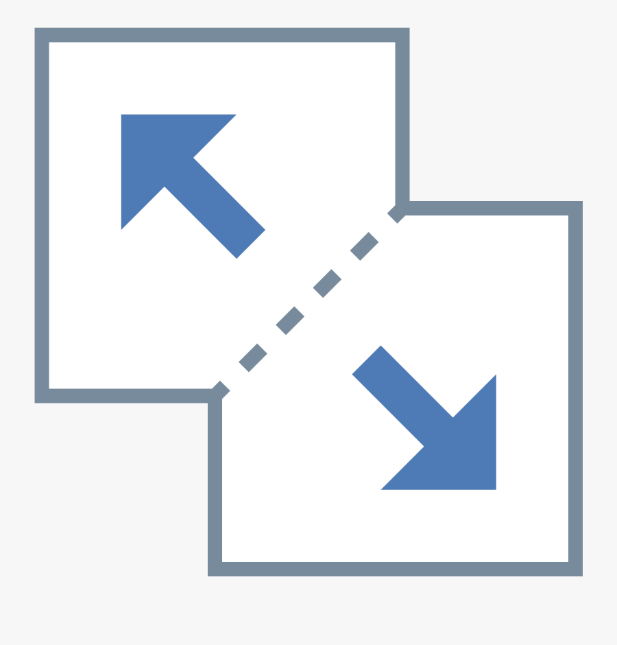 Transparent Split Arrow Clipart - Map Zoom In Zoom Out Icon, Transparent Clipart