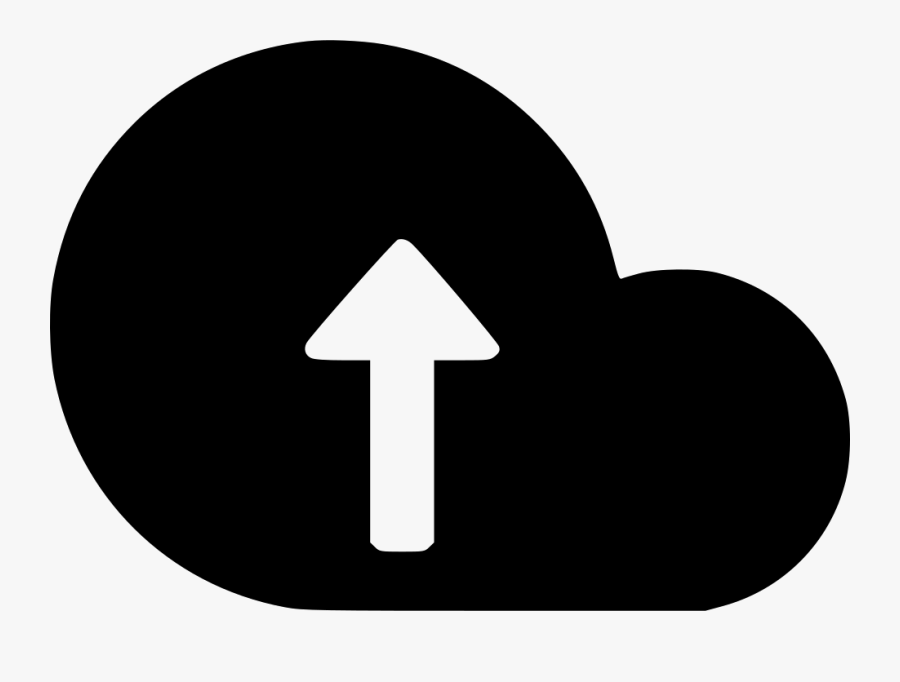 Upload Cloud Network Arrow Up Png Icon - Traffic Sign, Transparent Clipart