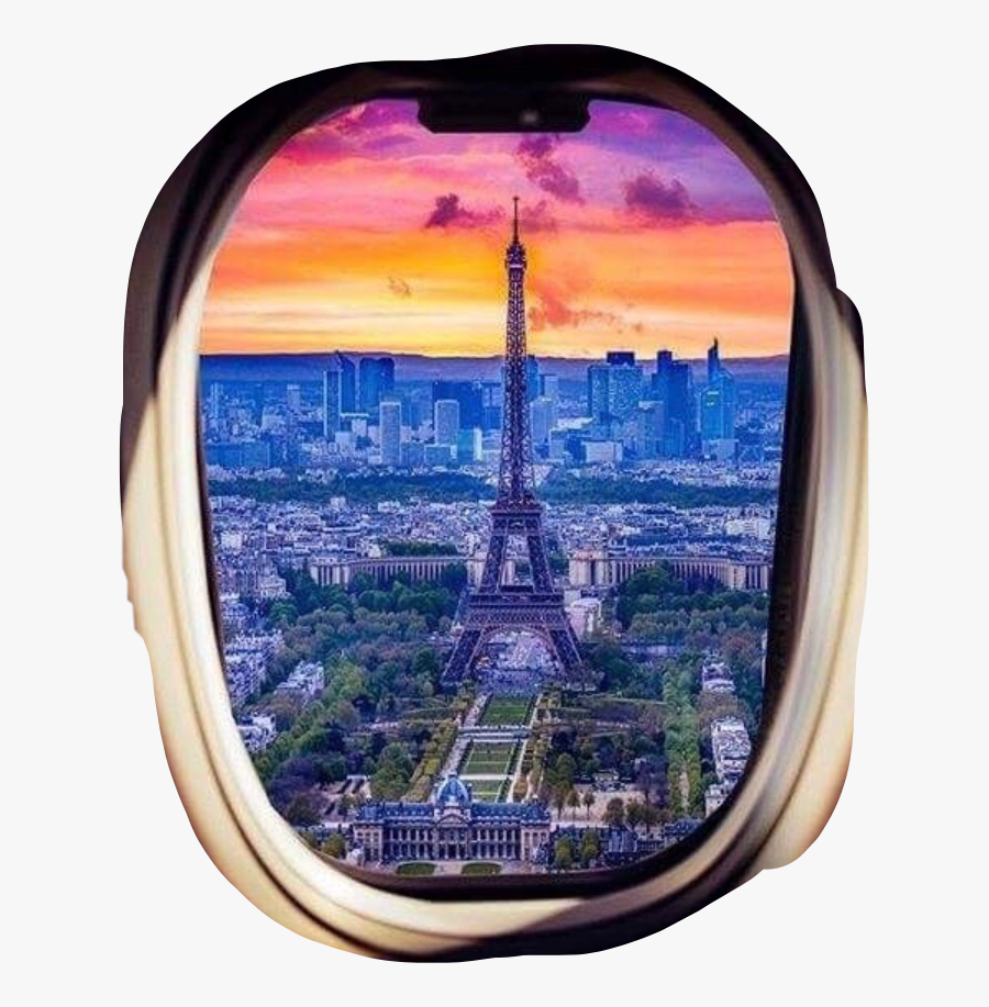 #paris #picturesque #travel #window #plane Beautiful - Pagoda, Transparent Clipart