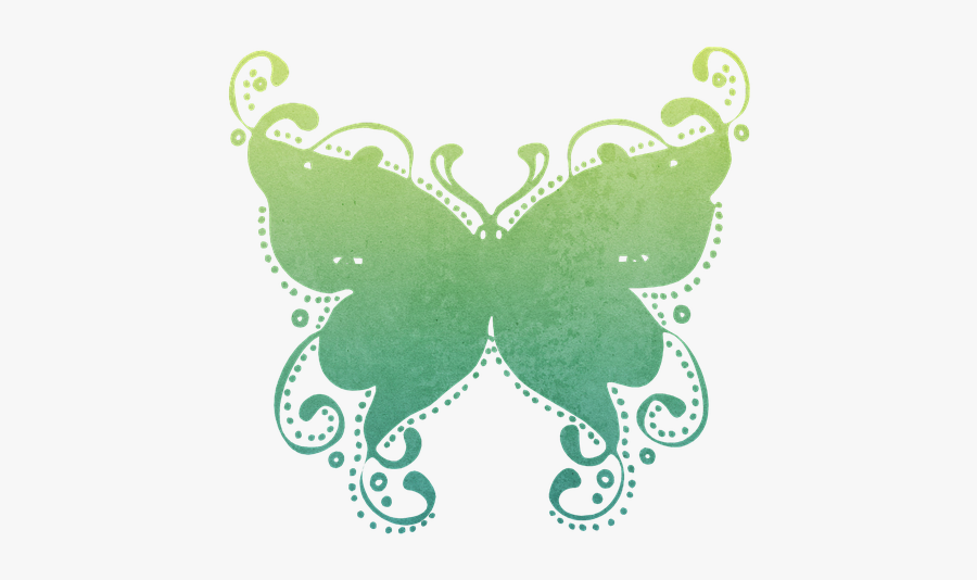 Imagen Gratis En Pixabay - Siluetas De Mariposas Verdes Png, Transparent Clipart
