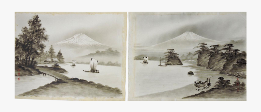 Clip Art Japanese Watercolor Painting - Painting, Transparent Clipart