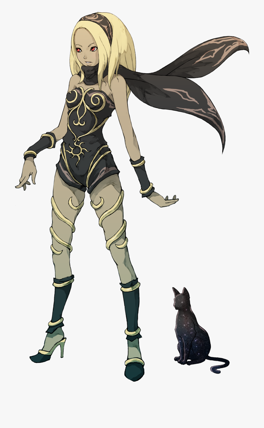 Gravity Rush Clipart Kat Gravity - Gravity Rush Kat Concept Art, Transparent Clipart