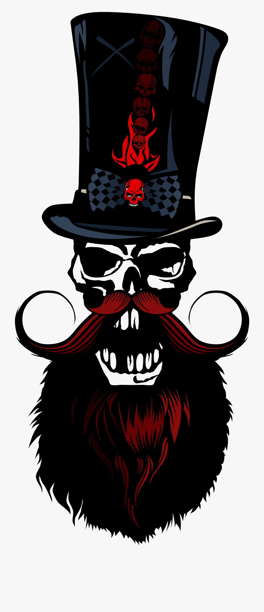 Skull Logo Png Horror, Transparent Clipart