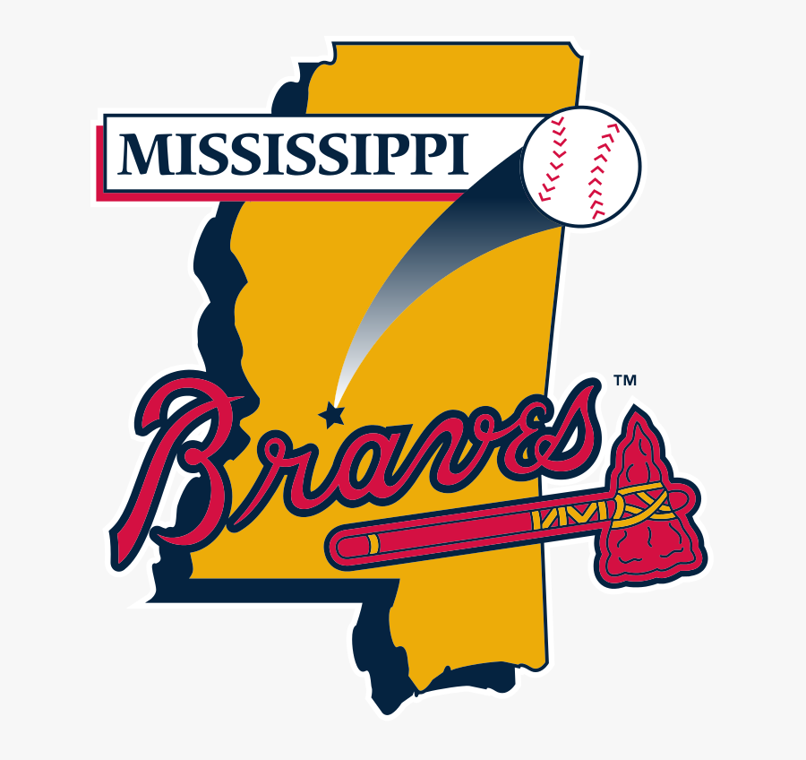 Mississippi Braves Logo, Transparent Clipart