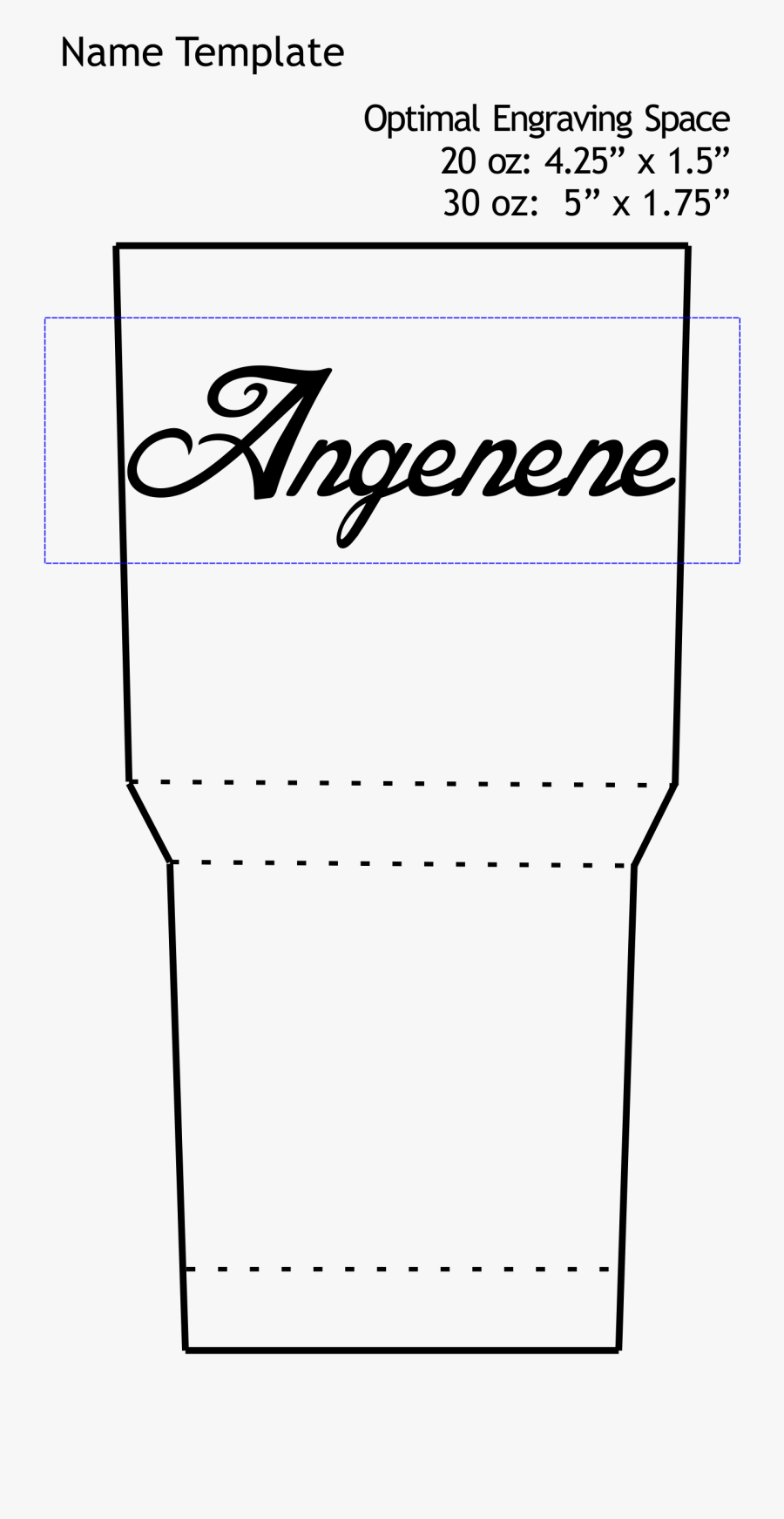 Printable 30 Oz Tumbler Template