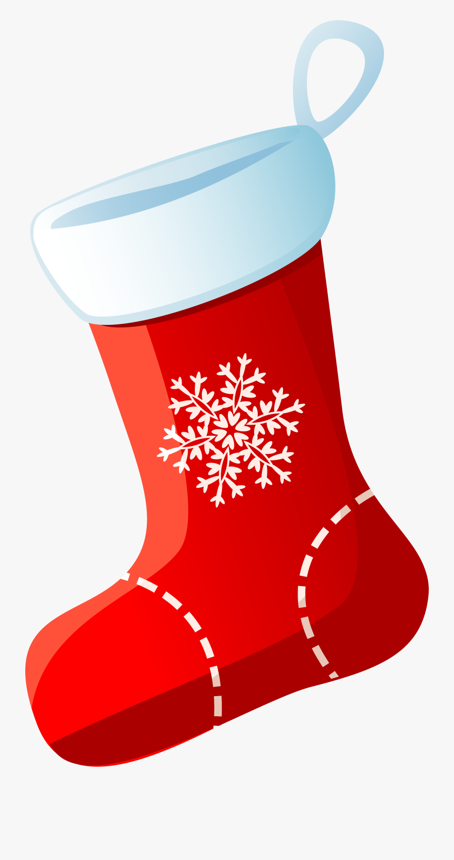 Christmas Stocking Sock - Christmas Red Socks Png, Transparent Clipart