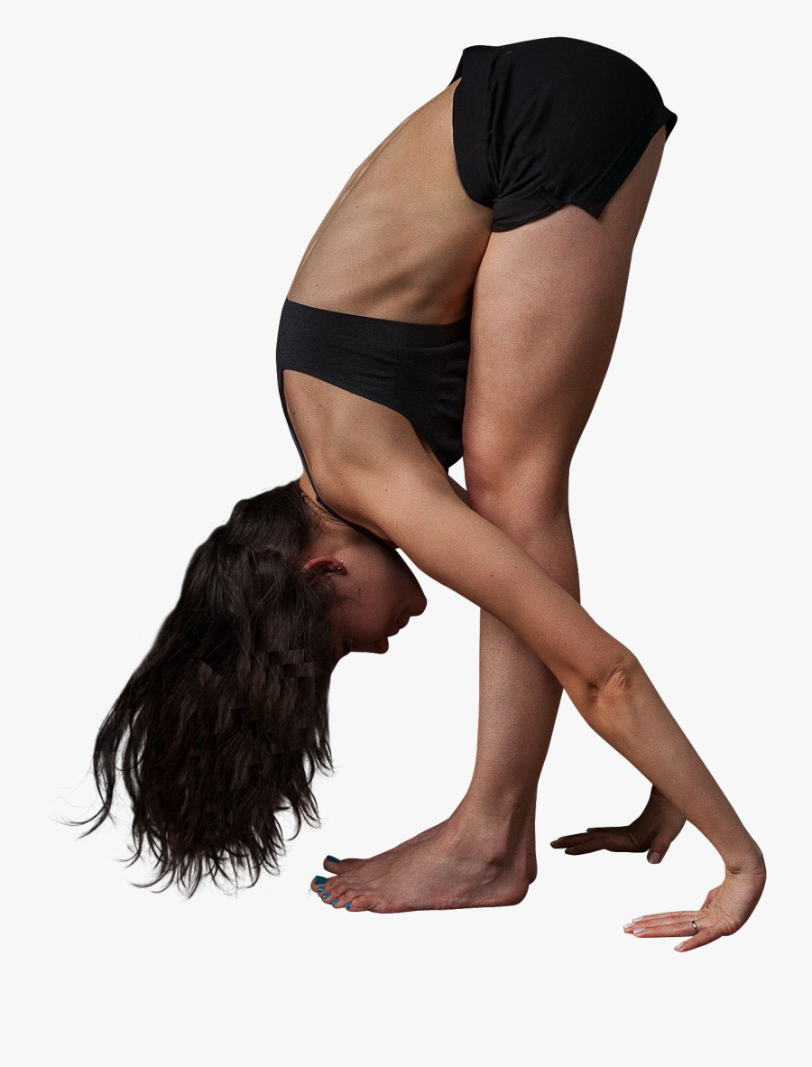 Woman On Knees Exercising, Transparent Clipart