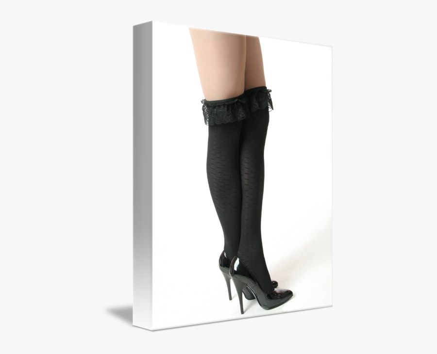Heels By Dark Glamour Transparent Background - Black Heels And Stockings, Transparent Clipart