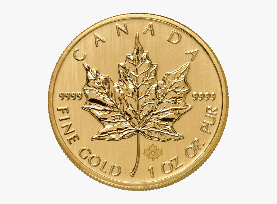 Transparent Pile Of Gold Coins Clipart - Canadian Maple Leaf, Transparent Clipart