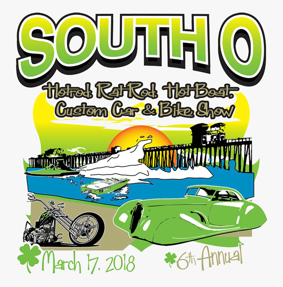 South Oceanside Elementary School Hotrod, Rat Rod Custom Poster