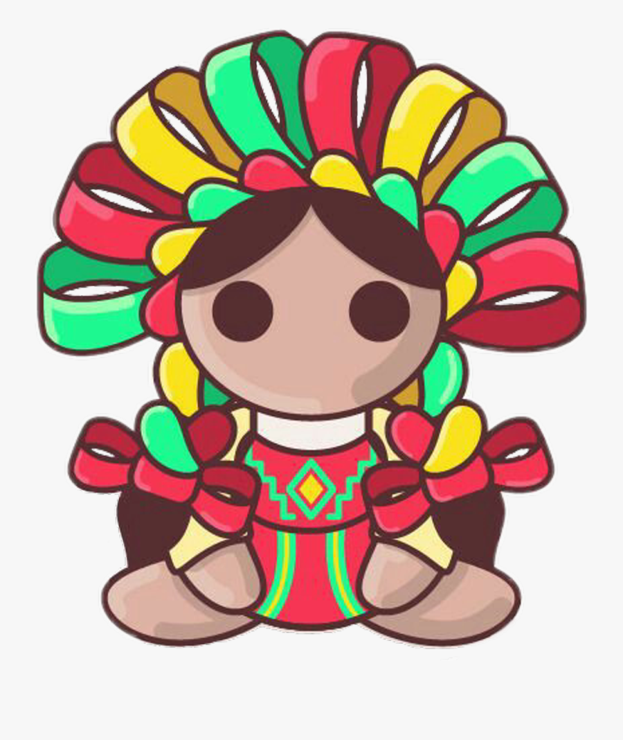 #doll #vintage #cute #mexican #travel #people #color - Iconografia Mexicana, Transparent Clipart