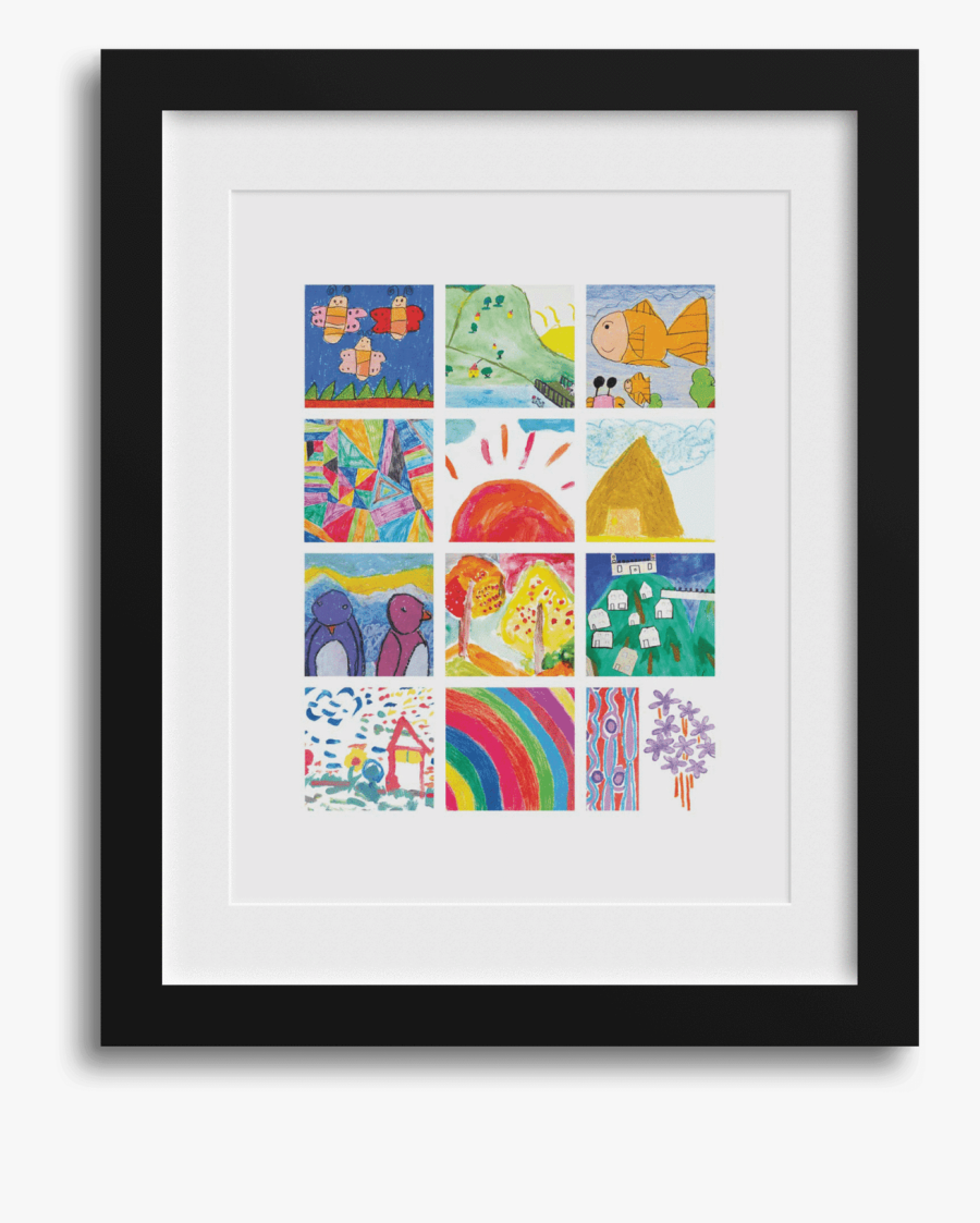 Art Focus // Kids Artwork Display"
 Class= - Picture Frame, Transparent Clipart
