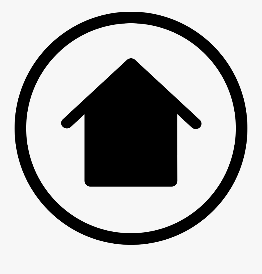 Icone Maison Simple Dans Cercle - Home Page Icon Png, Transparent Clipart