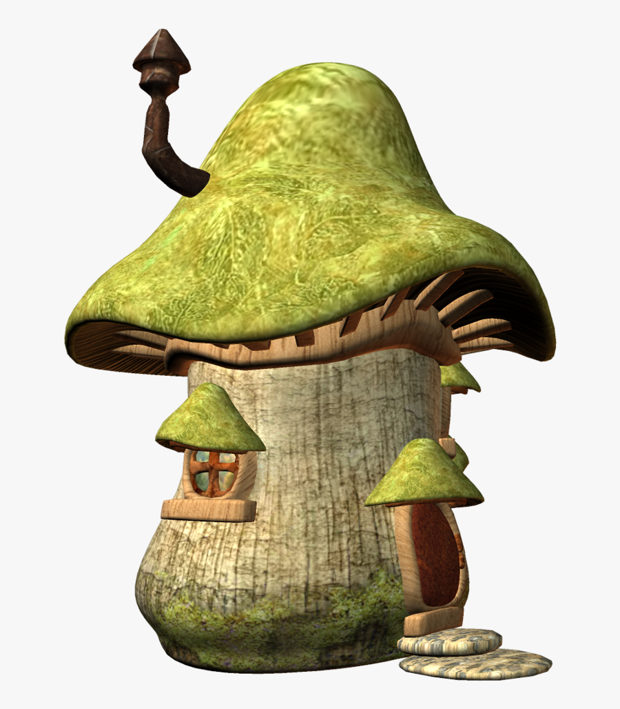 Mushrooms Clipart Woodland Elf - Cartoon, Transparent Clipart