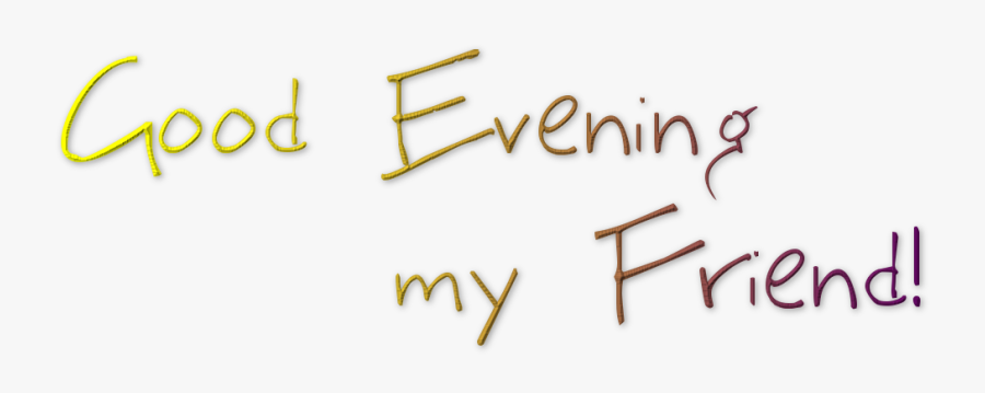 Morning Clipart Morning Afternoon Evening Night - Png Good Evening, Transparent Clipart