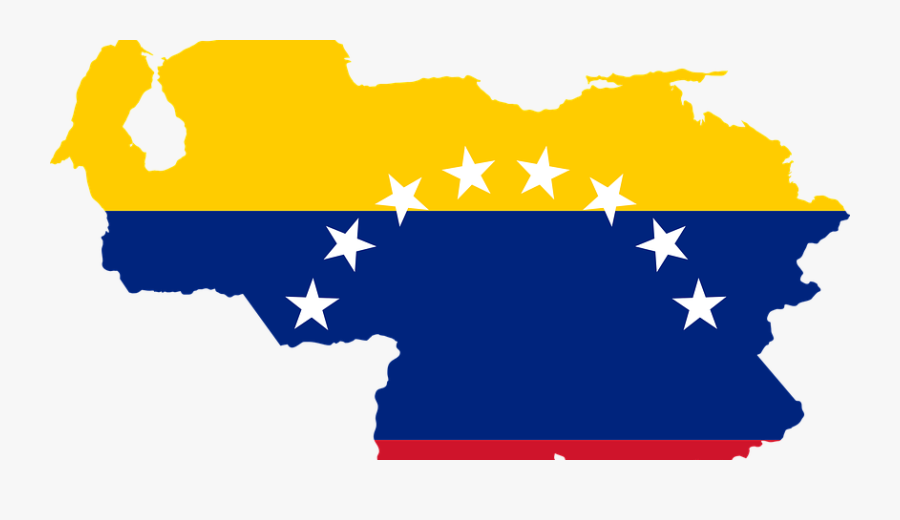 Venezuela Country Outline With Flag Clipart , Png Download - Venezuela Flag Over Country, Transparent Clipart