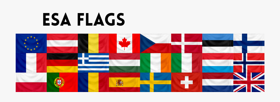 Country Flags Png - European Space Agency Flags, Transparent Clipart