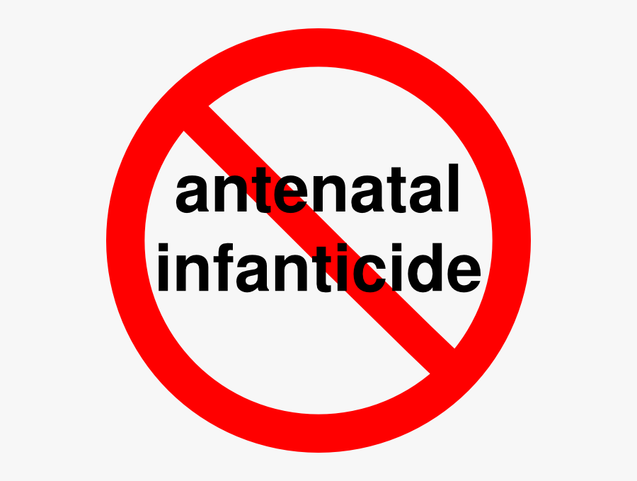 Cycle Prohibited Road Sign, Transparent Clipart