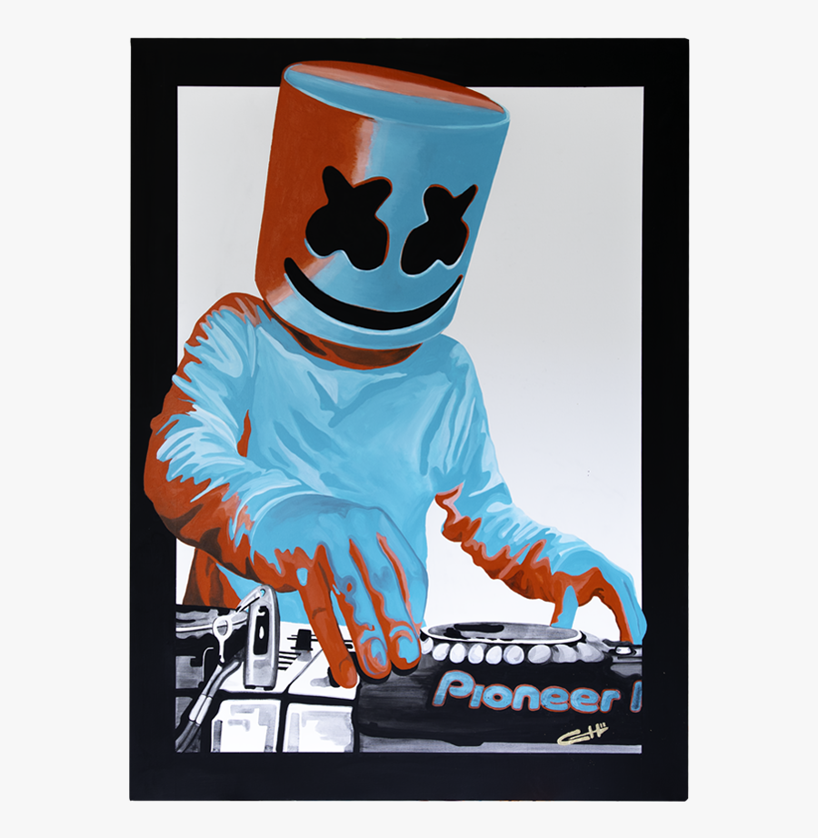 Marshmello - Marshmello Painting, Transparent Clipart