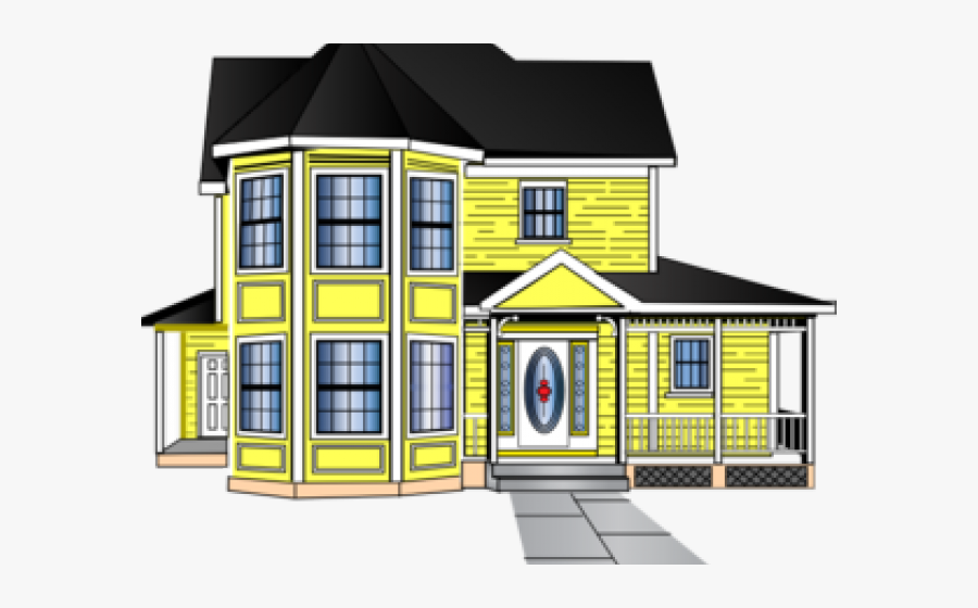 Haus Clipart Yellow - House Clip Art, Transparent Clipart