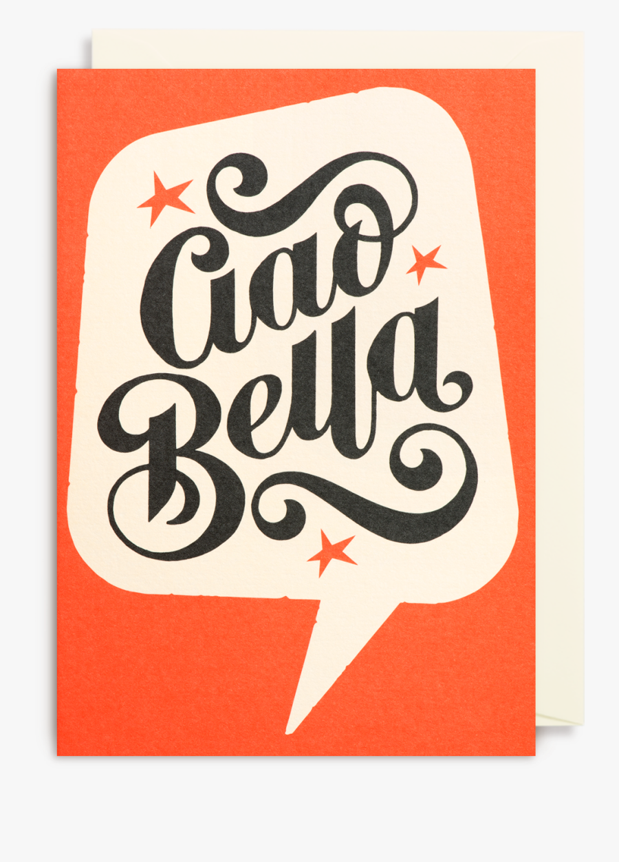Clip Art Ciao Bella Greeting Card - Greeting Card, Transparent Clipart