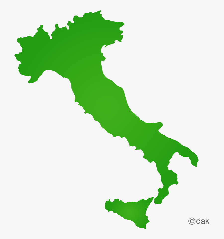Italy Map Flag, Transparent Clipart