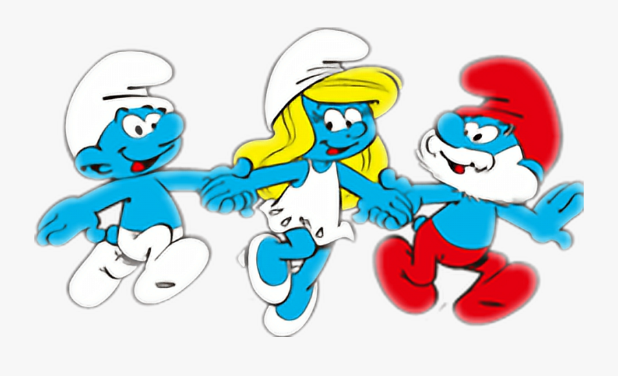 #thesmurfs #ipuffi #smurf #ciao #hello #hi #goodmorning - Smurfs Gift, Transparent Clipart