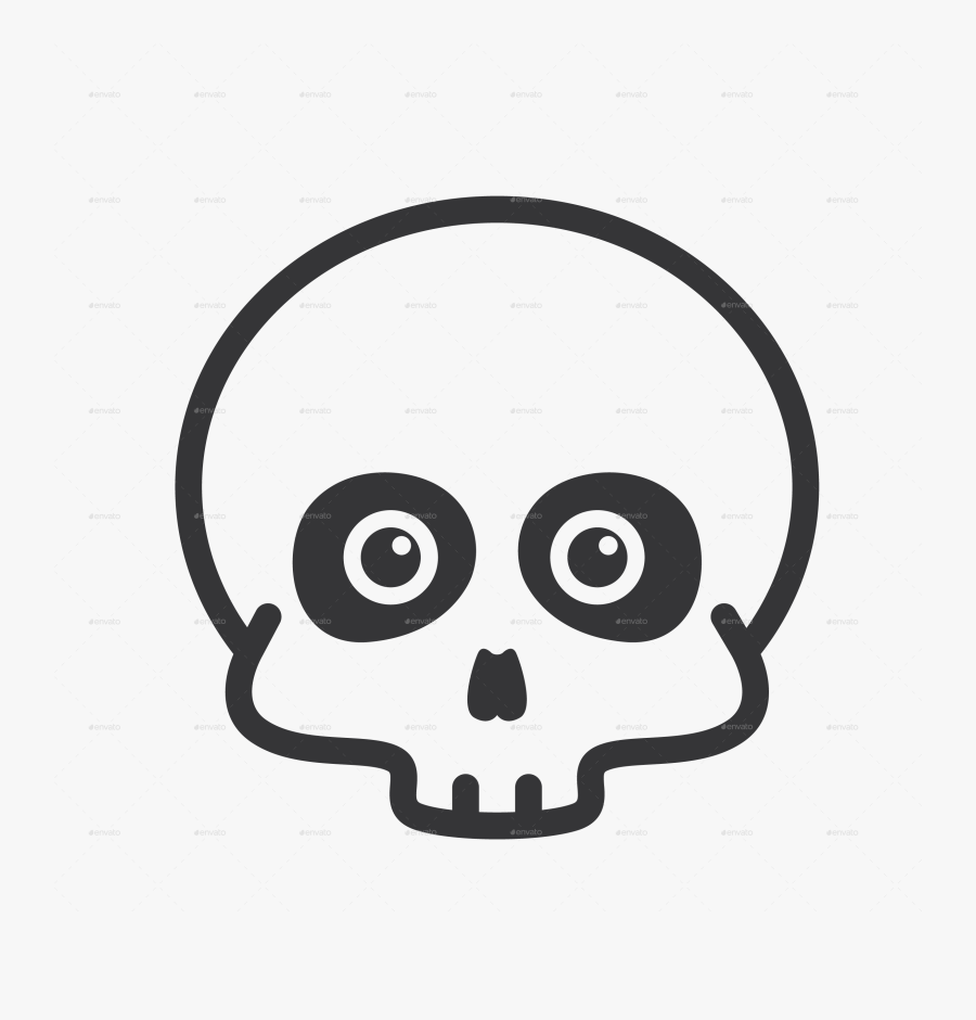 Funny Skull With Glasses, Transparent Clipart