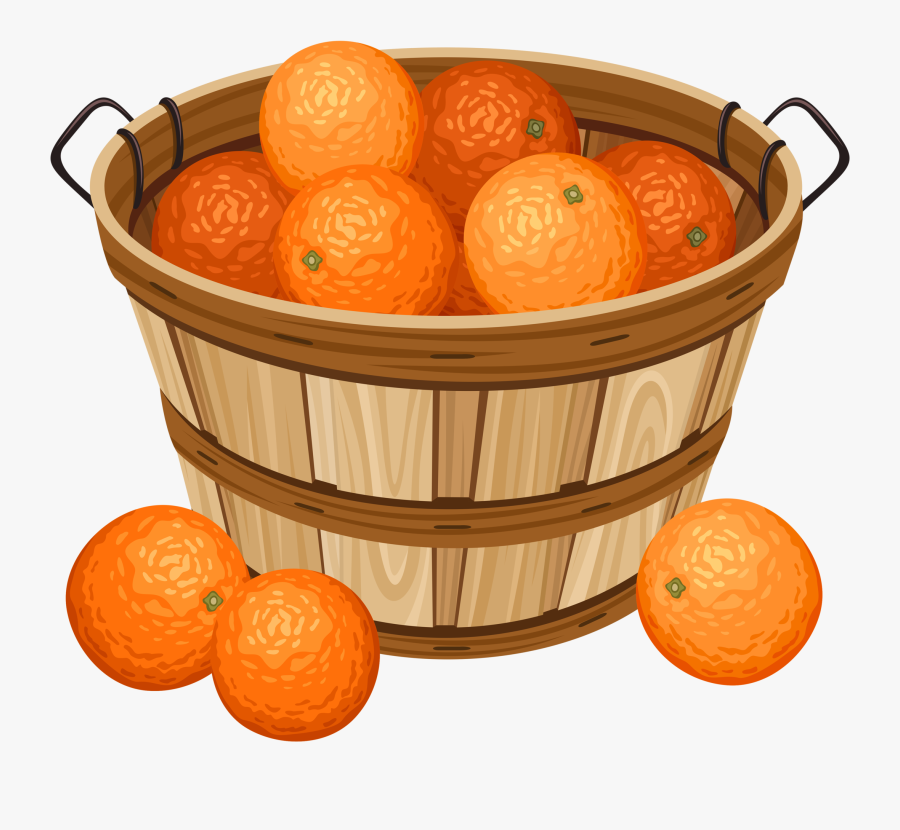 Empty Apple Basket Clipart, Transparent Clipart