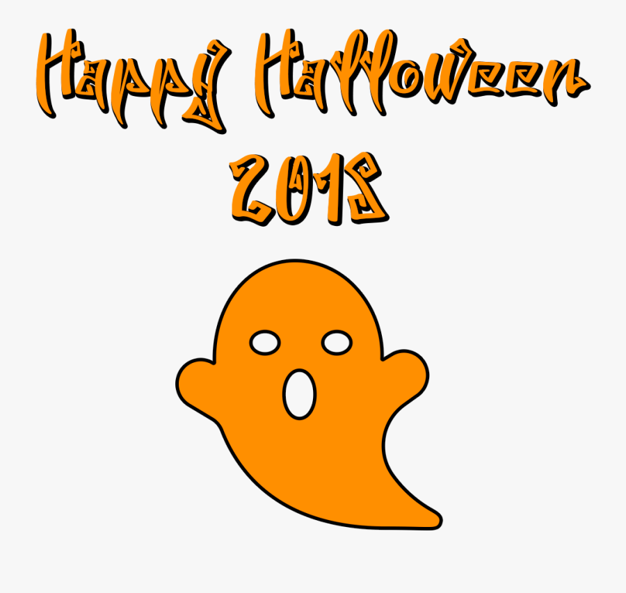 Happy Halloween 2018 Scary Font Ghost, Transparent Clipart