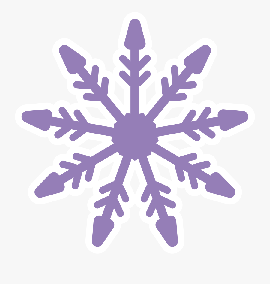 Snowflake Cartoon Shape Transprent - Snowflakes Violet Png, Transparent Clipart