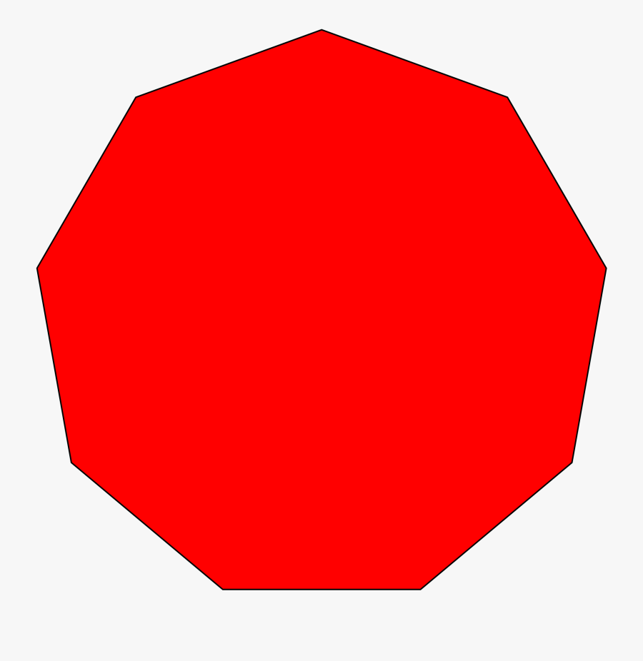 Clip Art Nonagon Clipart - Circulo Rojo De Directo, Transparent Clipart