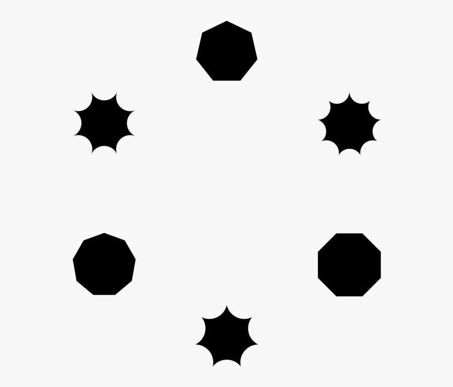 Computer Wallpaper,leaf,symmetry - Nonagon Silhouette, Transparent Clipart