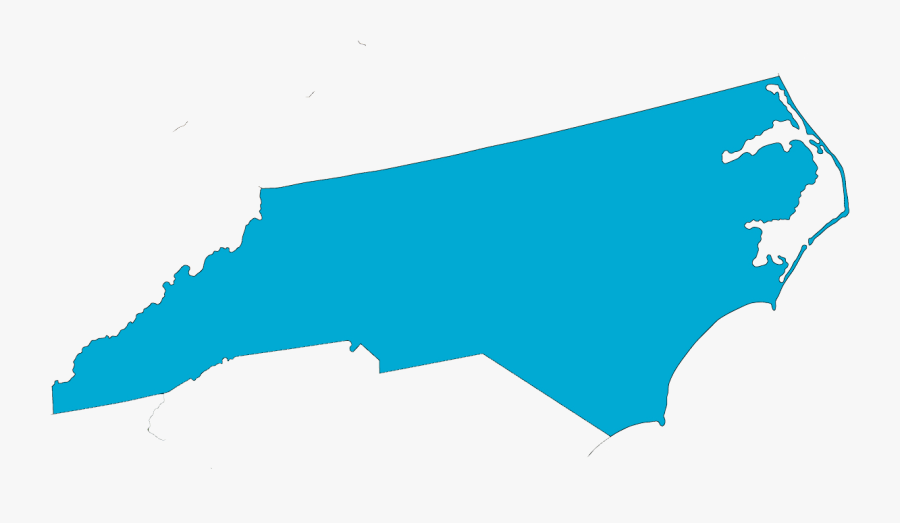 North Carolina Clipart North Carolina Outline Blue - North Carolina Outline Png, Transparent Clipart