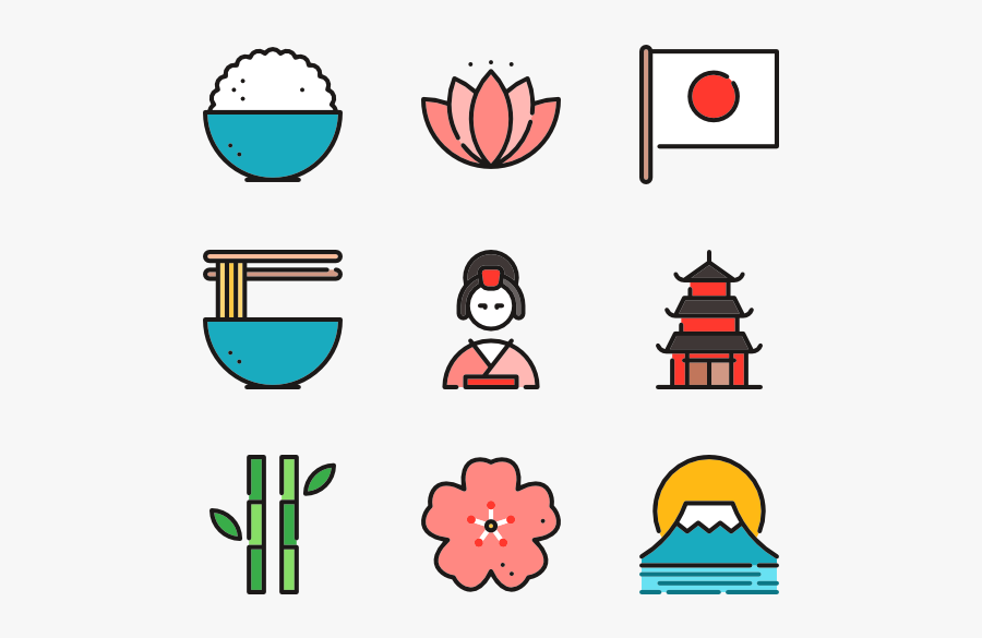 Icons Free Vector - Japan Icons Png, Transparent Clipart