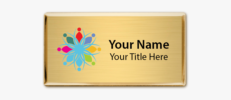 Magnetic Full Color Executive Beveled Badges - Pocket Badge, Transparent Clipart