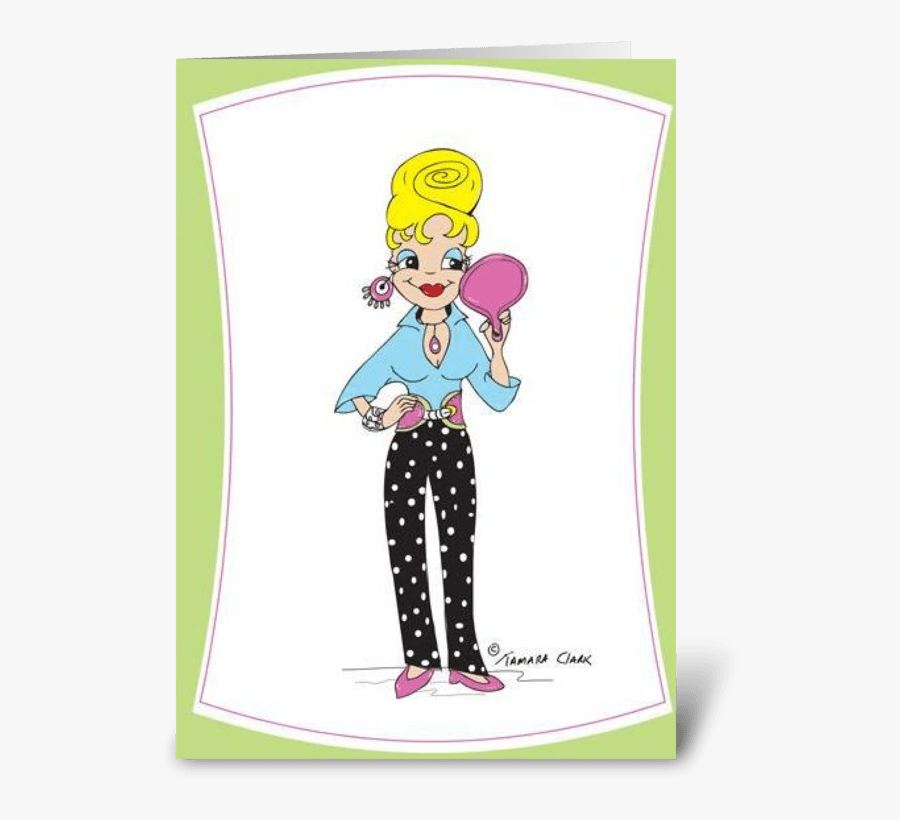 Beehive Jean Greeting Card - Cartoon, Transparent Clipart