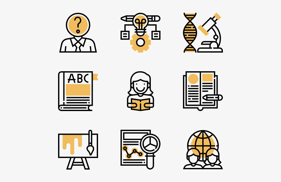 Education - Corruption Icons, Transparent Clipart