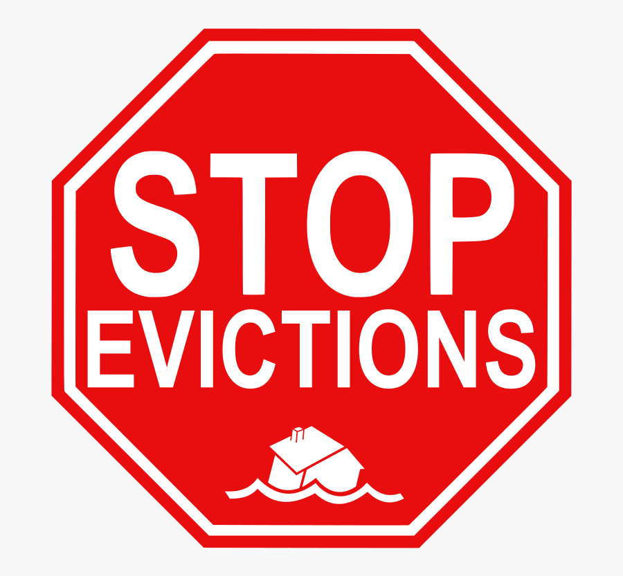Stop Evictions - Help Save Our Ocean Sign, Transparent Clipart